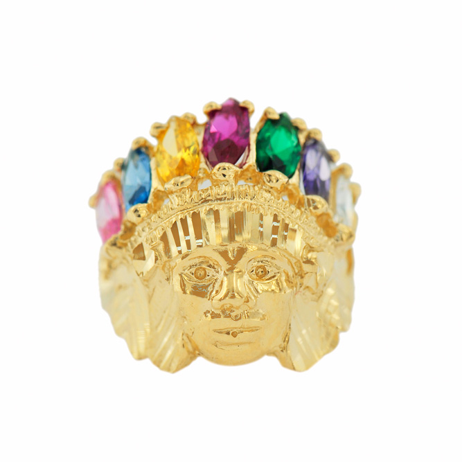1JDR1223173 - Native American Tribe Ring